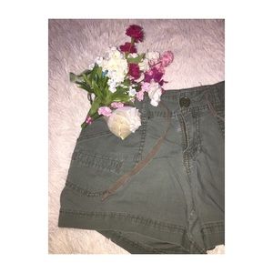 Army Green Cargo Shorts